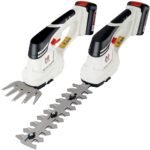 NETTA 12V Cordless 2-in-1 Hedge Trimmer & Grass Shear – Handheld, Lithium-Ion Battery, Lawn Edging & Shrub Cutter