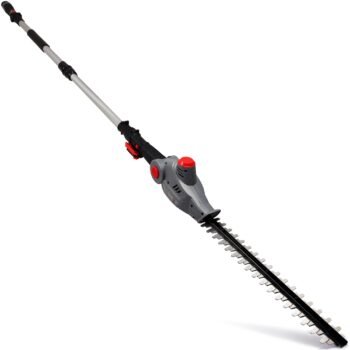 NETTA 12V Cordless Pole Hedge Trimmer - 2.35m Long-Reach Telescopic - Adjustable Head