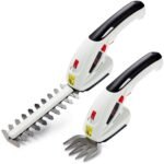 NETTA 7.2V Cordless 2-in-1 Hedge Trimmer & Grass Shear – Handheld, Lithium-Ion Battery, Lawn Edging & Shrub Cutter